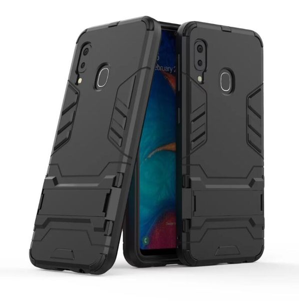 

For am ung galaxy a20e ca e rugged combo hybrid armor bracket impact hol ter protective cover ca e for am ung galaxy a20e