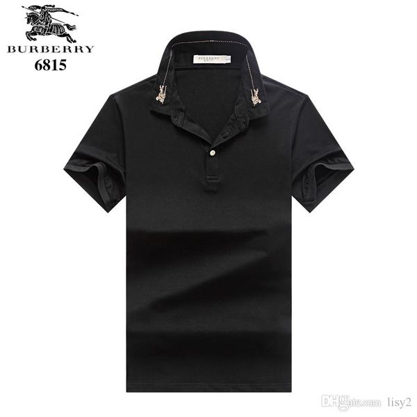 

Мужские Твердые Рубашки Поло Мужчины Роскошные Рубашки Поло Летняя Мода С Коротк