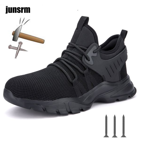 

new autumn 36-48 steel head work shoes, anti-smashing,anti-puncture, light, breathable safety shoes, that isolate electricity, Black