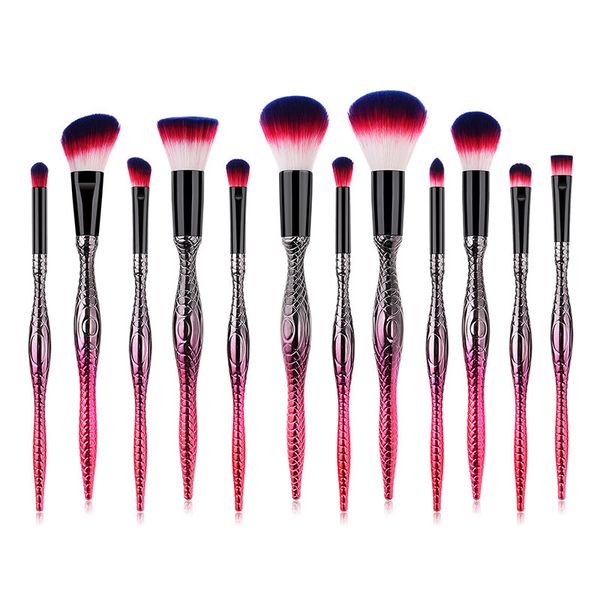 

makeup brushes 12pcs/set new arrivals yellow red powder eye shadow brush beauty tool wholesale ing