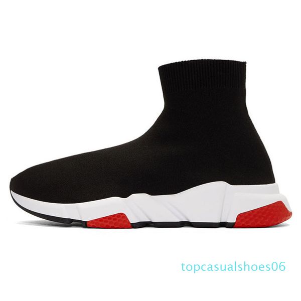 

2020 sock designer shoes speed trainer mens womens platform luxury casual shoes of tripler beige black white flat new socks sneakers 06t