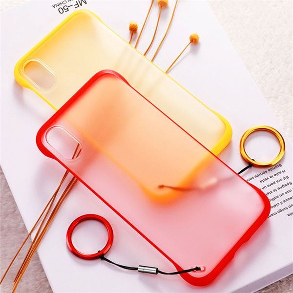 

Cell Phone Case Shockproof Hard PC Phone Case Ring Protective Back Cover For iPhone X Xr Xs Max 8 7 6 6S Plus