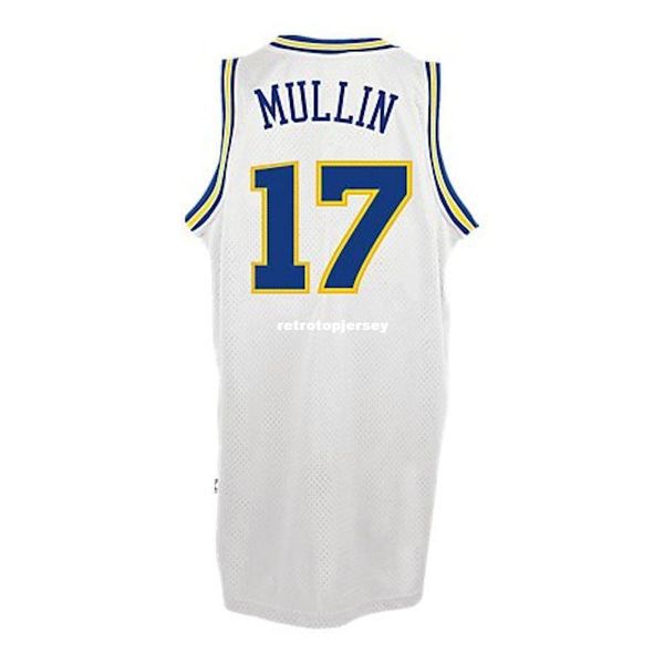 

sewn chris mullin # 17 белый ad top джерси распродажа mens vest top size xs-6xl сшитые баскетбольные майки ncaa, Black;blue