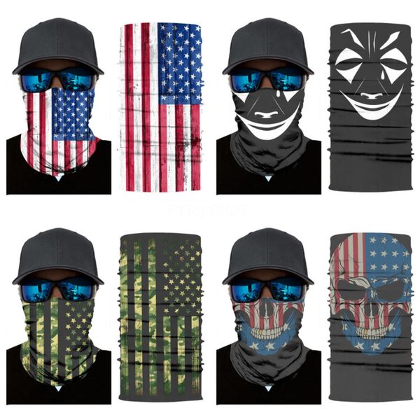 

ggrcb outdoor seamless skull scarf skull magic mask face skull scarf cycling riding masks warm neckerchief outdoor facial party masks#575, Blue;black