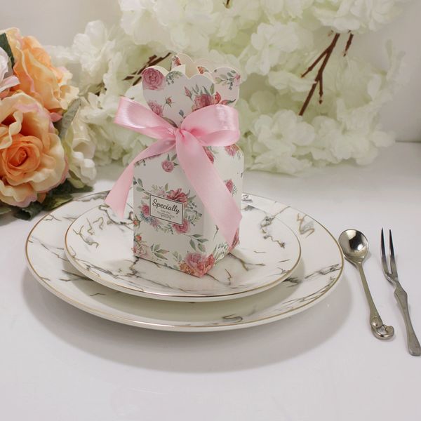 

50pcs rustic heart wedding favour favor sweet cake gift candy boxes