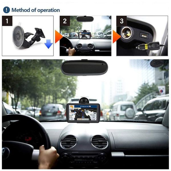 

7 inch accessories navigator portable hd truck rechargeable vehicle practical map voice guide car gps satellite touch screen