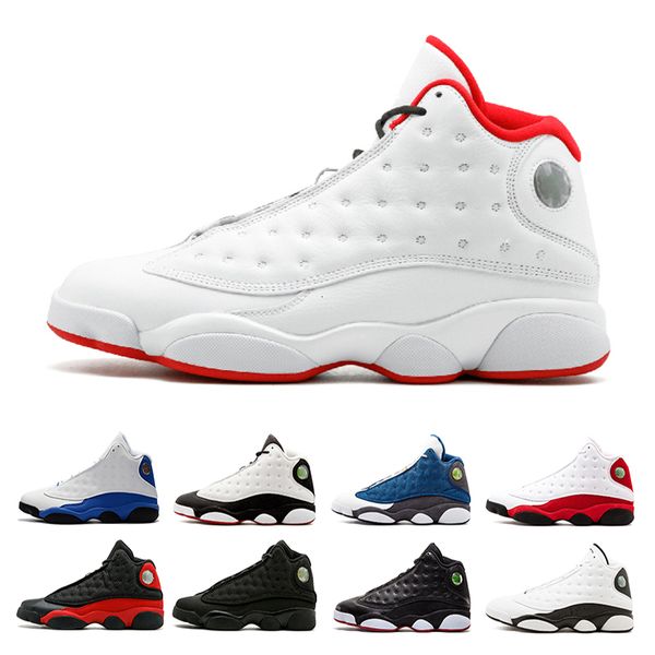 

13 men basketball shoes altitude white black cat bred chicago italy blue hyper royal playoffs barons grey toe trainer sports shoes