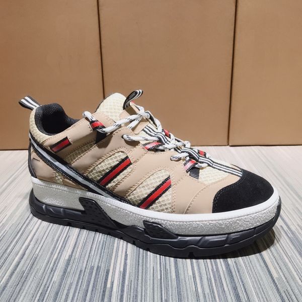 

designer genuine leather shoes sneaker mens casual shoes platform sneaker low lace-up sneaker luxury couple bl shoes with box, Black