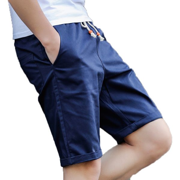 

summer cotton shorts men fashion brand boardshorts breathable male casual shorts comfortable plus size cool short masculino, White;black