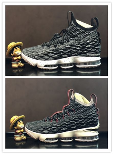 

Nike Air Lebron 15 LBJ15 15 Low Ashes Черное золото Темная штукатурка Supernova Мужские кроссовки для