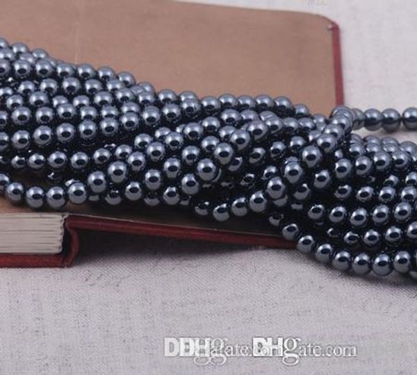 

8mm 10mm 200pcs/lot silver gold plated multicolor hematite round bead beads crystal loose ball bead crystal v6432 w62 e23