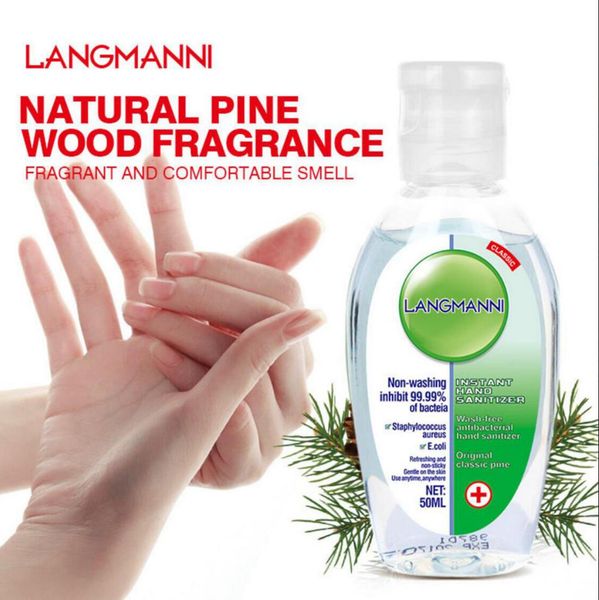 

langmanni hand sanitizer 50ml travel portable mini non washing instant household hand gel disinfectant sanitiser sea shipping ooa7731