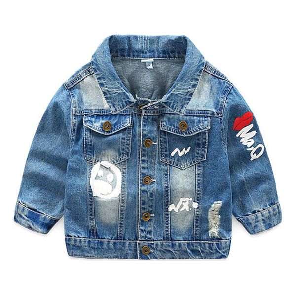 

children denim jacket, Blue;gray