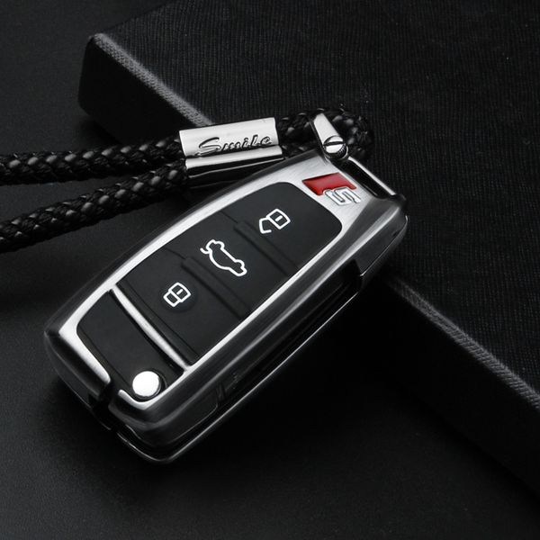 

сплав + силикагель автомобилей обложка чехол ключ для a3 a4 b5 b6 a4l b7 b8 b9 a5 a6 a6l c5 c6 q3 q5 q7 s5 s7 3 ключа автомобиля shell