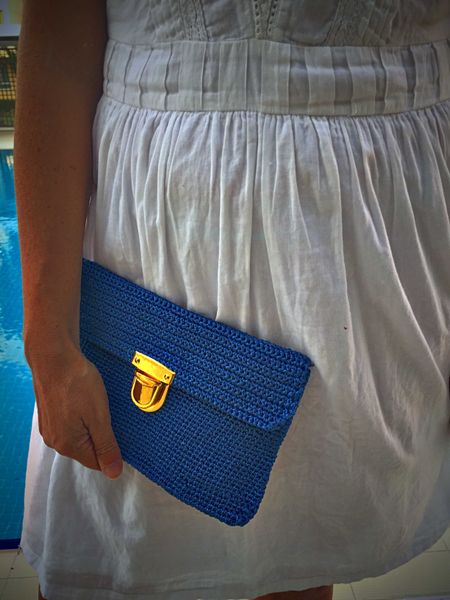 

handmade , custom , unique and personalized handcrafted stylish knit clutch bags