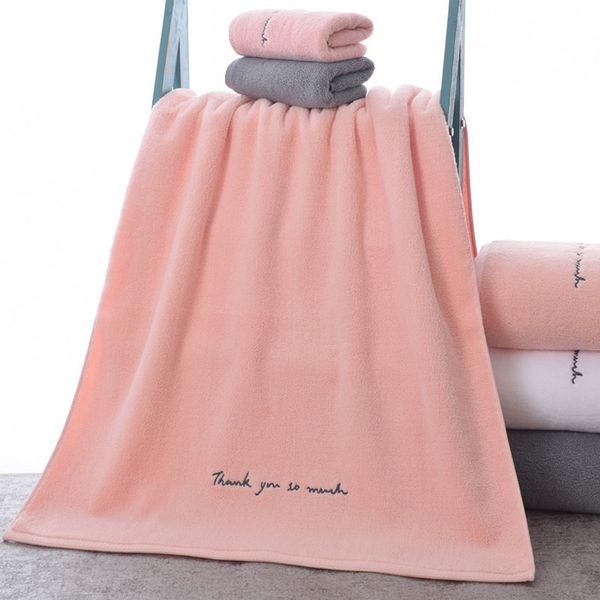 

70*150cm 100% cotton solid color shower towel large thick bath towels bathroom home l for adults absorbent toalla
