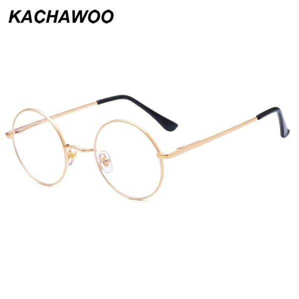 

kachawoo anti blue light glasses optical round vintage gold metal frame computer eyeglasses retro women new year gifts, White;black