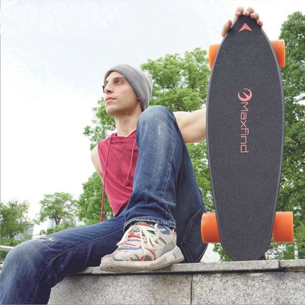 

electric skateboard four-wheel longboard skate board maple deck wireless remote controll skateboard wheels for children