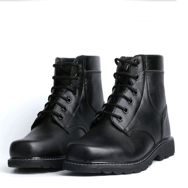 

cashmere warm cotton shoes hook combat boots, Black