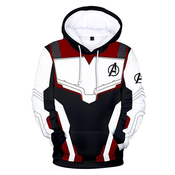 

4-20y the 4 endgame 3d hoodies quantum realm iron hoodie boys american captain sweatshirt baby girls outfit cosplay, Black