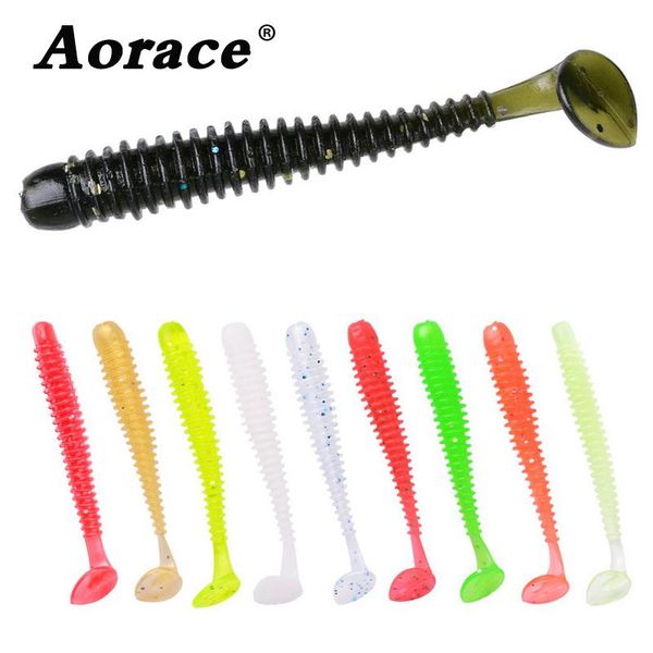 

10шт лот мягкая jig приманка холодец искусственная приманка easy шинер worm t tail силиконовые мягкий bait карп пескарь товары для рыболовны