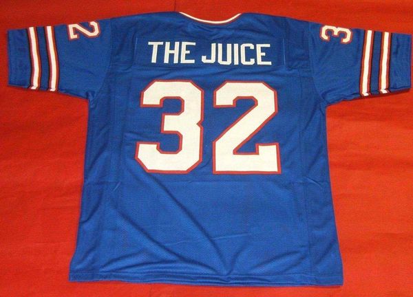

retro #322 oj simpson custom jersey the juice bule mens stitching college size s-5xl football jerseys ncaa, Black;red