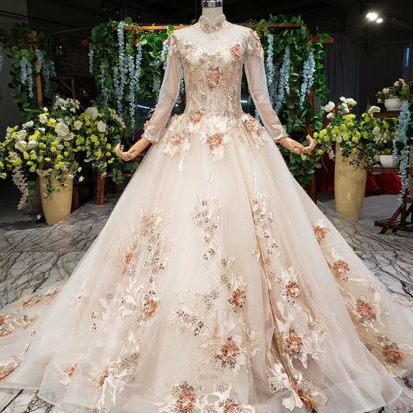 

элегантные вечерние вечерние платья 2019 высокая шея с длинным рукавом кружева обратно бисероплетение жемчуг кристалл аппликация коктейльные, Black;red