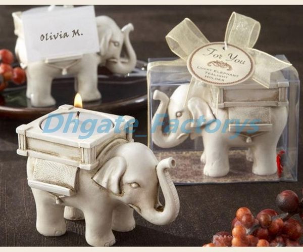 

New arrivalwedding favor quot lucky elephant quot tea light candle holder