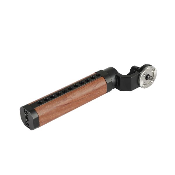 

camvate arri rosette wooden handgrip for dslr shoulder rig item code: c1960