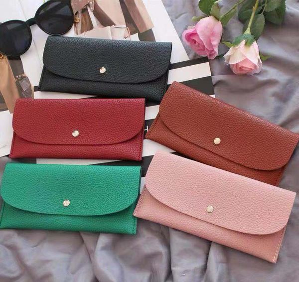 

wholesale bottoms wallet designer long wallet lady multicolor designer coin purse card holder women classic zipper pocket clutch, Red;black