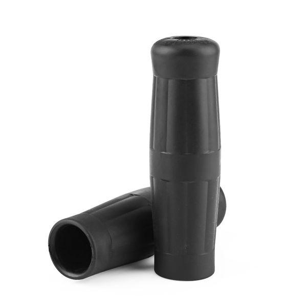

1 pair 1"-7/8" universal motorcycle bike vintage classic rubber handlebar hand grips bar black