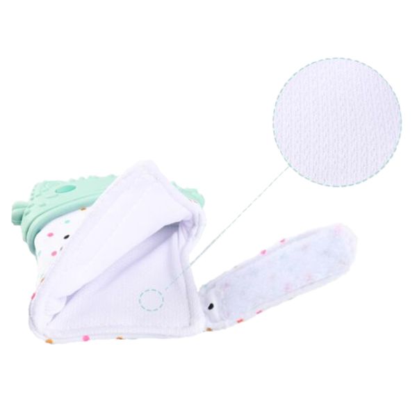 

silicone teether baby pacifier glove chewable newborn nursing teether beads give up sucking fingers