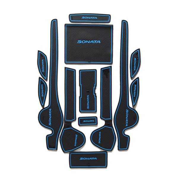 

anti-грязная pad для sonata yf i45 2011 2012 2013 2014 аксессуары дверной groove gate slot anti-slip mat автомобилей