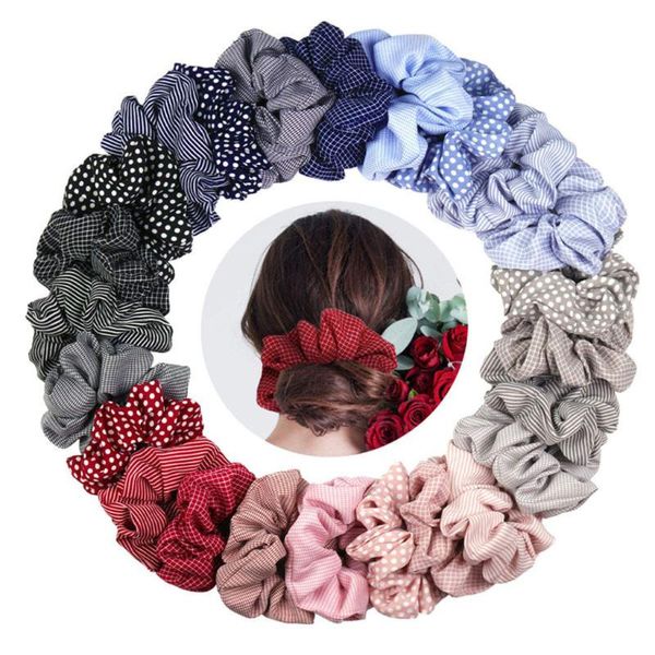 

аксессуары для волос 24pc для девушки оголовье scrunchie женщин или девочек волос галстуки ремень ремень rope аксессуары бархатной горячей, Slivery;white
