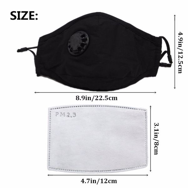 

пылезащитная маска для рта, zwzcyz n99 pm2.5 угольный фильтр загрязнения маска с клапаном анти-пылезащитная маска для женщин / мужчин pktg