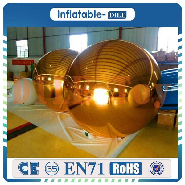 

5 pieces (one 0.8m+two-1.0m+one 1.2m+one1.5m)inflatable mirror balloon for sale, reflective inflatable mirror balls