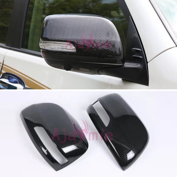 

for toyota land cruiser 150 prado lc150 fj150 2010-2018 carbon fiber color door mirror overlay rear view cover car-styling accessories