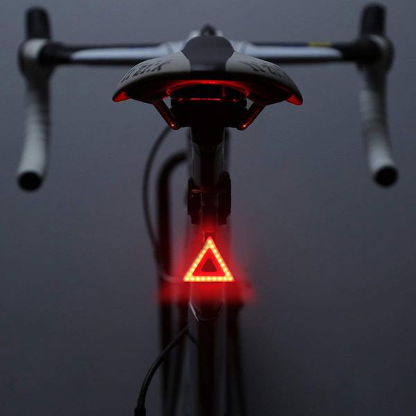 

new usb rechargeable bike rear tail light led bicycle warning safety smart lamp night ride light luces bicicleta 2019 y