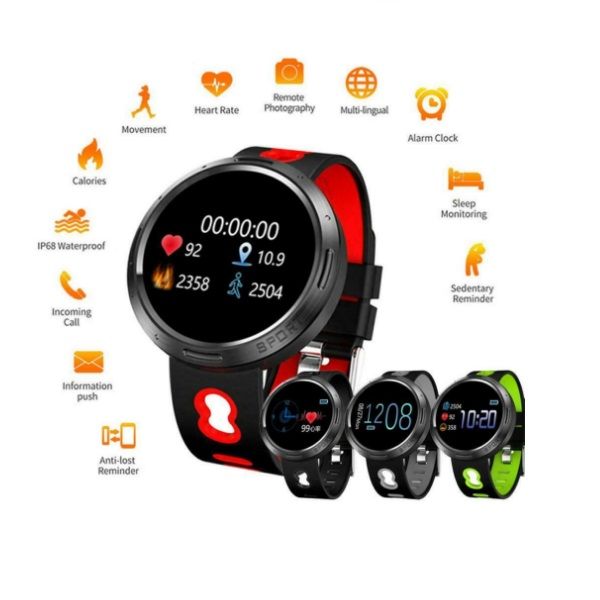 

m58 smart watch bluetooth smart bracelet heart rate monitor fitness activity tracker wristband for android ios samsung