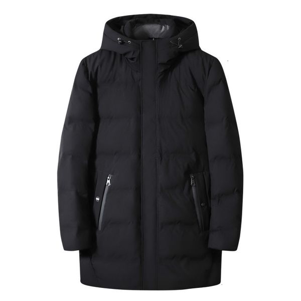 

new plus size 8xl winter ultralight duck down men's brand clothing 90% white duck down jackets stand collar seamless warm parka, Black