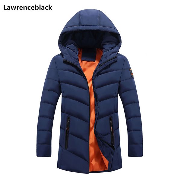 

ветровки мужские зимние куртки и пальто с капюшоном куртка мужская хлопчатобумажная марка модные парки теплые повседневные все-матч мужское, Black