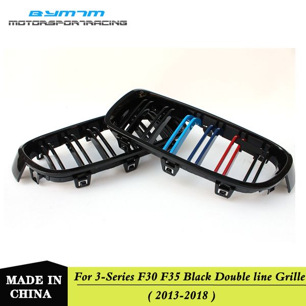 

две линии abs coloer сажа решетка, пригодный для bmw 3-series f30 f35 320i 328i