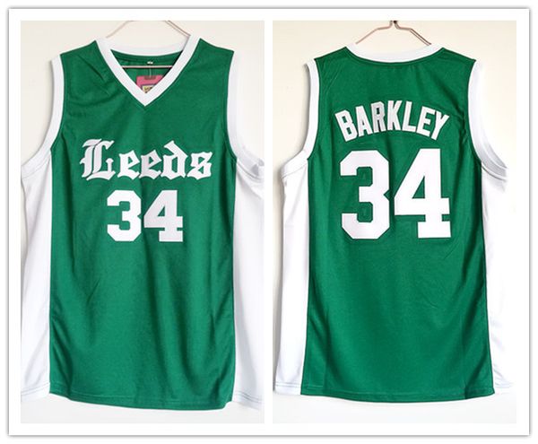 

custom made leeds high school #34 charles barkley man women youth basketball jerseys size s-5xl any name number, Black;red