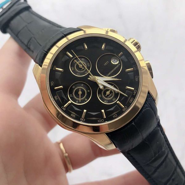 

2019 Элегантный T35 Гравировка Роскошные Мужские Часы кварцевый Кожаный Ремешок Мод