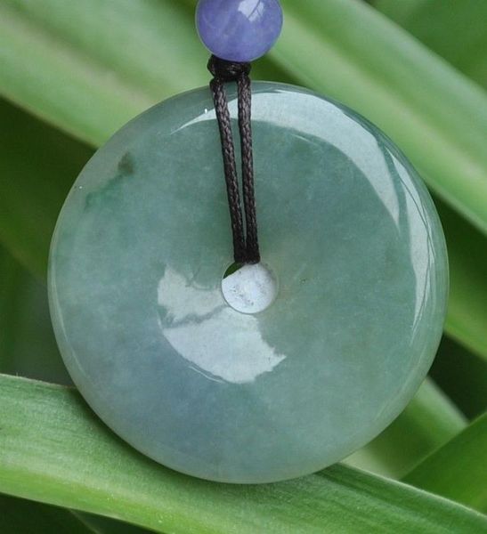 

certified 100% natural a jade jadeite pendant~safe buckle, Silver