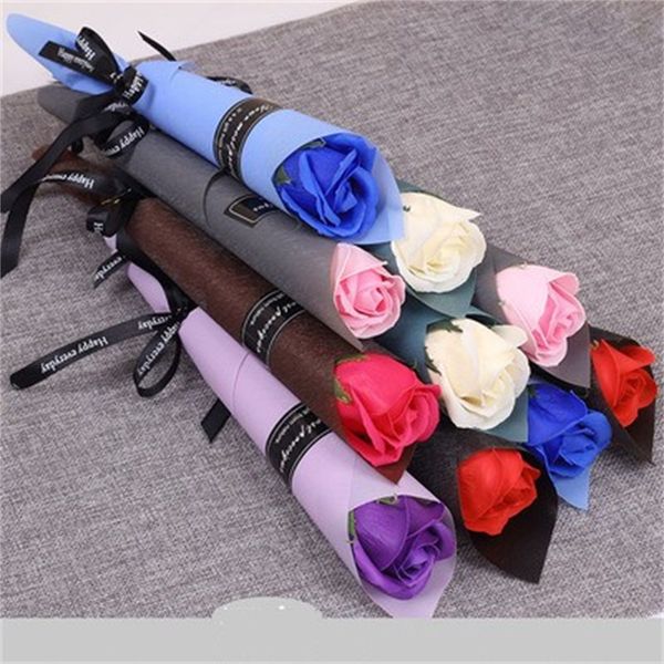 

мыло цветок многоцветный одно отделение искусственные розы свадебный день святого валентина активность подарков промотирования рынка аксессу