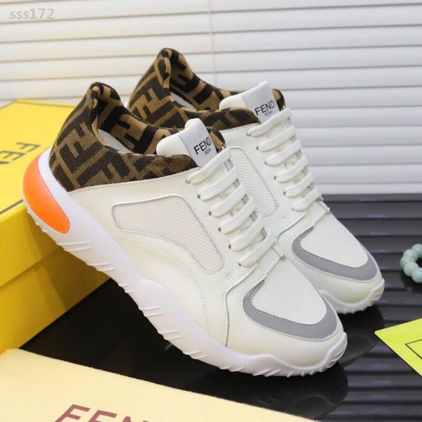 

new genuine cool trend comfortable thick-soled casual shoe fashion luxury men casual shoes balck white platform mens outdoor sneakers, Black