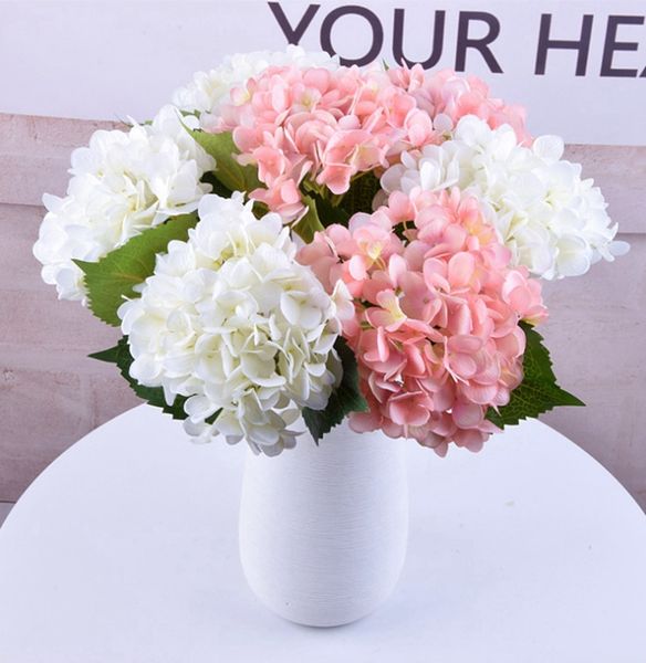

silk flowers artificial hydrangea flowers hydrangeas wedding centerpieces decorative flowers bride bouquet party decor 16 color 20pcs yw2841