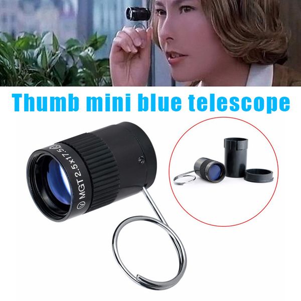 

mini pocket 2.5x17.5 monocular thumb superfine telescope key chain for hiking camping sports fh99