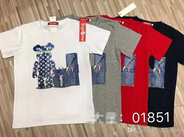Wx66 Ropa Alta Shir Moda Mujer Nueva A17 Hombre Mismo Compre Gama T Camiseta Estampado 01 Infantil Párrafo Marea Del Verano Y El De Con 3qRA4L5j